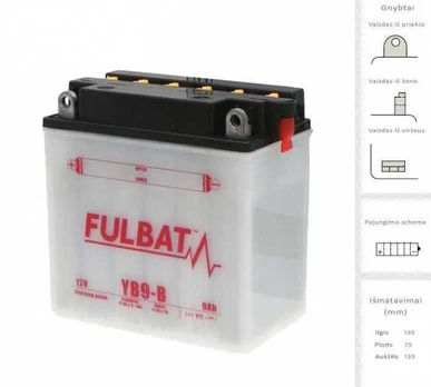 Fulbat Akumuliatorius 9 Ah 130 12V