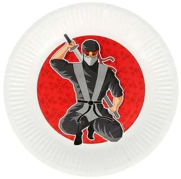 Boland Party Partners B.V. Ninja tallerkner, 23 cm