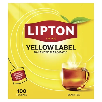 Arbata LIPTON YELLOW LABEL, 100 vnt.