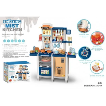 Kitchen Kitchenette with Light and Sound Function 42 pcs. Blue