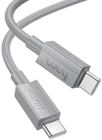 HOCO cable Type C to Type C 3A 60W X107 1 m pilka