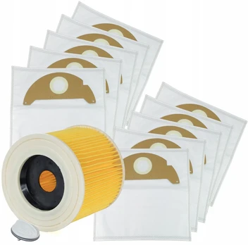 10x Maišelių ir filtras Karcher Mv2 Wd2 A2004 siurbliui