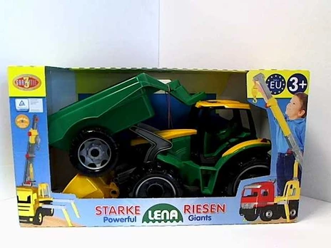 Galingas traktorius su priekaba LENA Giga Trucks, 110 cm