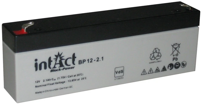 Akumuliatorius IntAct Block-Power, 12 V, 2.1 Ah