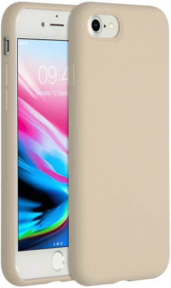 Accezz skysto silikono dėklas, skirtas iPhone SE (2022 / 2020) / 8 / 7 – Stone