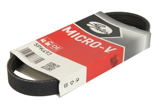 V formos rumbuoti diržai GATES 5PK493