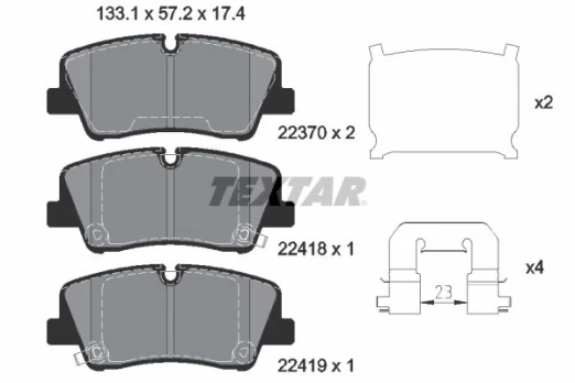 TEXTAR 2241801 Brake pad set
