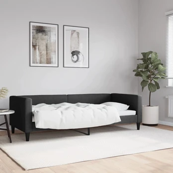 Sofa, juodos spalvos, 80x200cm, audinys