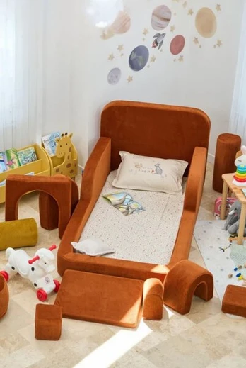 Vaikiška sofa Funbed Single, oranžinė