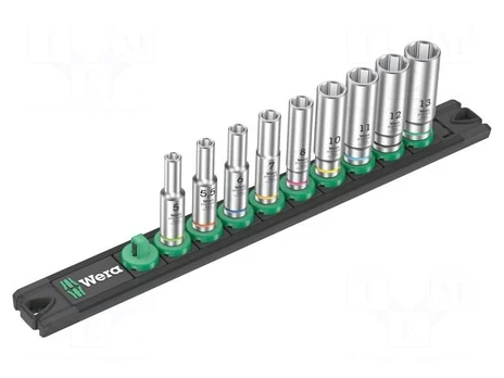 Wrenches set | 6-angles,socket spanner | Mounting: 1/4" | 50mm