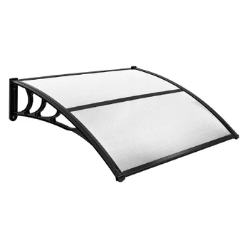 Bonideco Select Durų stogelis 122x99x28cm., juodos spalvos
