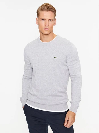 Lacoste Megztinis AH1985 Pilka Regular Fit