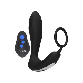 Ouch By Shots E-stim Vibrating Butt Plug Cockring