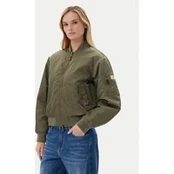 Guess Jeans Bomber striukė W5RL81 WHAA2 Chaki Regular Fit