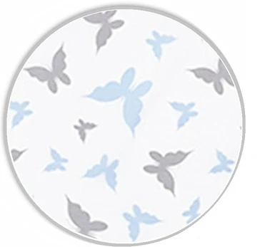 Bedding set - 6 parts - 120/90/360 - BUTTERFLY - BLUE