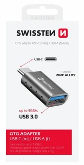 Swissten OTG Adapteris USB-C to USB 3.0 Connection kaina
