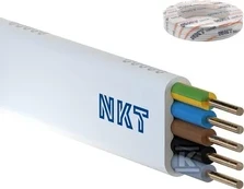 NKT INSTAL YDYPŻO 5X1,5 Baltas 100M