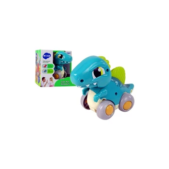 Lean Toys Dinozaurų ant ratų mėlyna figūra