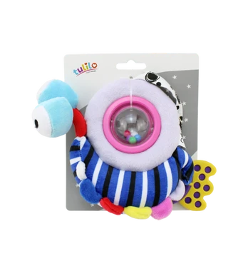 Plīša GLIEMEZĪTIS ar grabuli 18 cm 4935