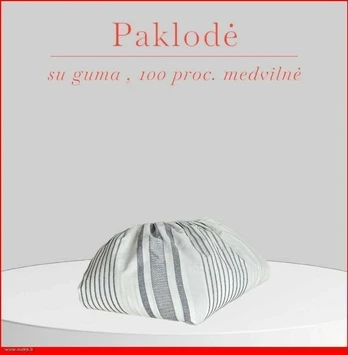 Paklodė su guma - 140x200+20cm.