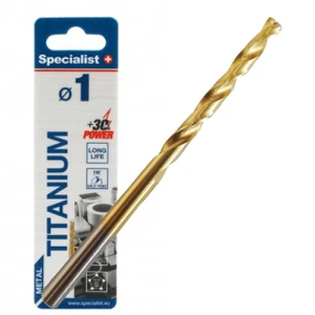 Metalinis grąžtas Specialist+ Titan, 1 mm, 2 vnt