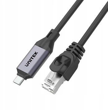 Unitek Kabelis Ethernet USB C RJ-45 LAN, przewód sieciowy, 2m