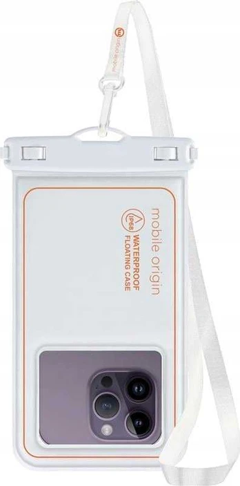 MOBILE ORIGIN Mobile Origin Atsparus vandeniui floating case 6,5", baltas/oranžinis