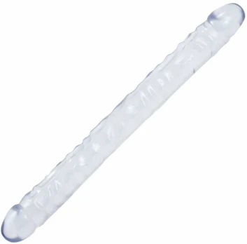 Doc Johnson Crystal Jellies Double Model 18" Flexible Transparent 45cm