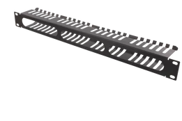 Panelė kabelis DELTACO 19 ", 1U, juoda / 19-24