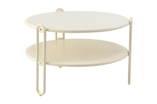 Lauko kavos staliukas Blixt, 65 cm, baltas