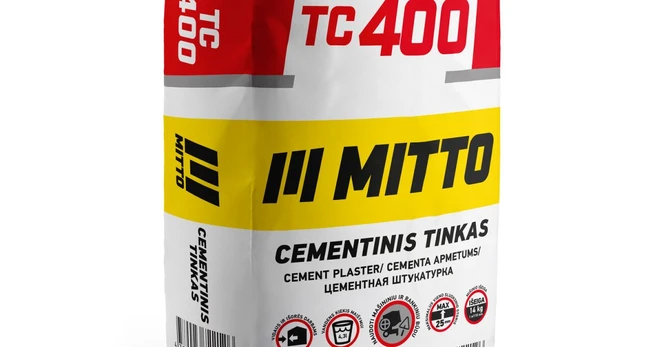 Cementinis tinkas MITTO TC400, 25 kg