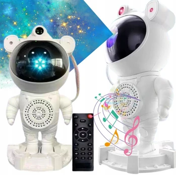 LED Bluetooth garsiakalbis projektorius - Astronautas, 360° HIFI