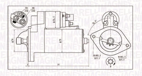 Starteris MAGNETI MARELLI 063721135010