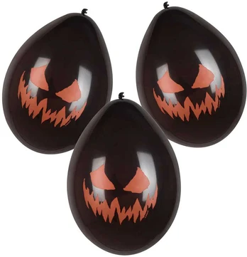 Premium balionai "Creepy Pumpkin" (6vnt)
