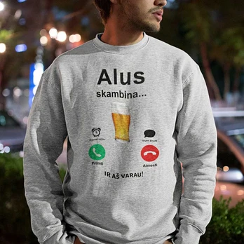 Džemperis "Alus skambina" (be kapišono)