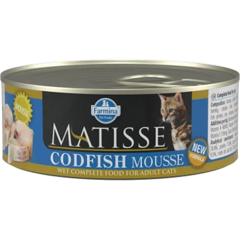 Farmina Matisse Cat Mousse CodFish drėgnas maistas katėms, 85 g