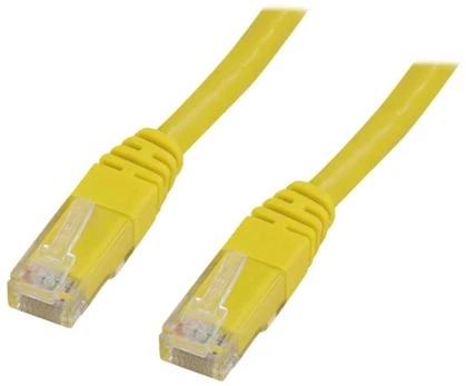 DELTACO U/UTP Cat6 patchkabel, LSZH, 20m, gul
