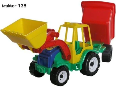 Choinski Traktorius su įkrovikliu ir priekaba - 138 modelis