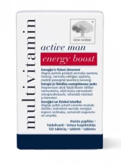 Maisto papildas multivitaminai vyrams NEW NORDIC active man energy boost N120 kaina