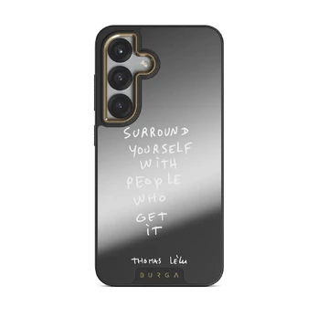 Get It - Samsung Galaxy S25 Case, Elite Mirror Dark (Magnetic) / Gold
