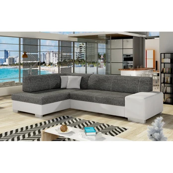 Kampinė sofa Fabio su patalynės dėže, audinys Berlin 02, Soft 17