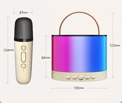 Karaoke Microphone + Illuminated Speaker Set