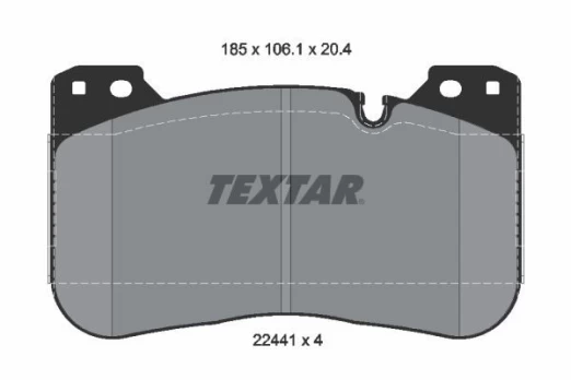 TEXTAR 2244101 Brake pad set