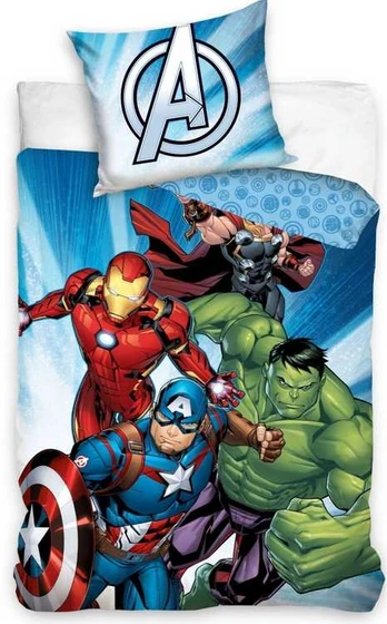 MCU Marvel Avengers Sengetøj 150 x 210 cm - 100 procent bomuld