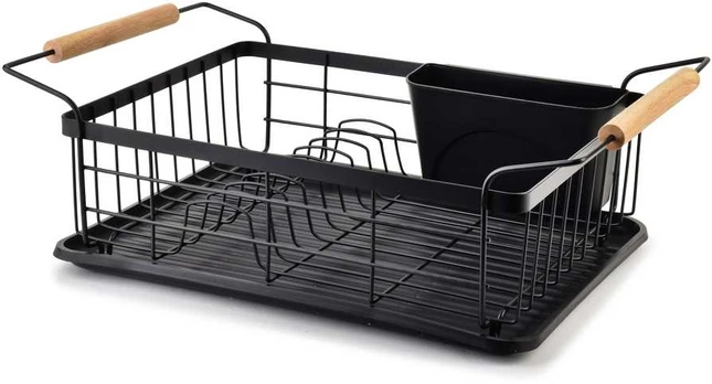 Allesken BASIC KITCHEN Ociekacz 50,5x29,8x16,5CMdrewniane uchwyty