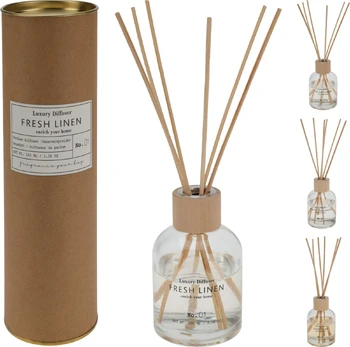 Namų kvapas su lazdelėmis Luxury Diffuser Fresh linen, 100 ml
