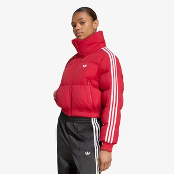 adidas Adicolor Short Puffer Jacket Team Victory Red - Dydis L (KR9551 Striukės)