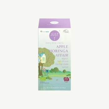 Ekologiška vaisinė arbata Apple Moringa Affair, 20 vnt.