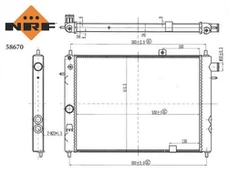Variklio radiatorius NRF NRF 58670