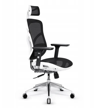 Ergonominė biuro kėdė DIABLO V-BASIC balta-juoda